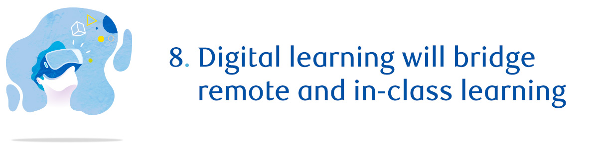 8. Digital learning will bridge remote and in-class learning