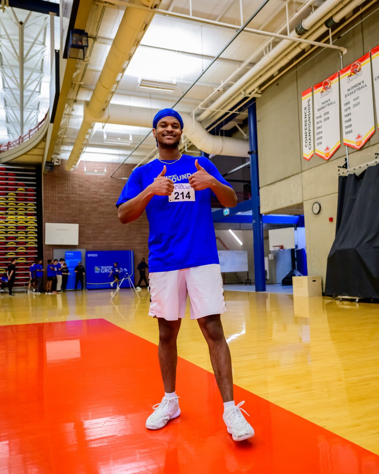 Cleats4Kids participant at an RBC Training Ground event in Calgary.
