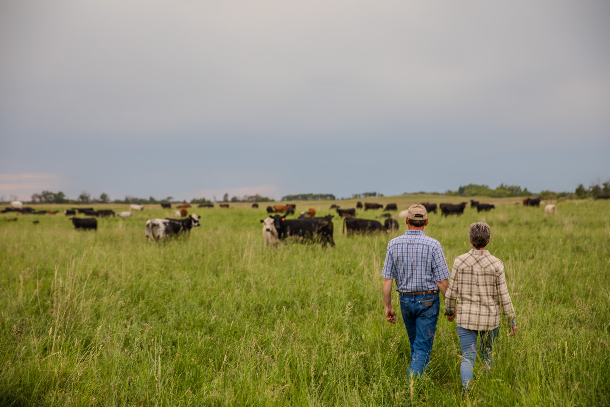 Garry and Lynn Richards on their ranch near Bangor, Sask.